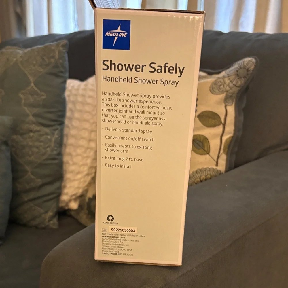 Medline White Handheld Shower Spray